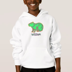 Neon Capybara  Hoodie