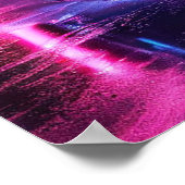 Neon Car Art Poster (Ecke)