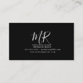 Neon Car Wash Design Design Logo D Visitenkarte (Rückseite)