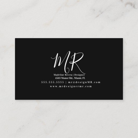 Neon Car Wash Räume Designer Rim Logo Visitenkarte (Rückseite)