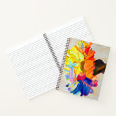 Neon Carnation Aquarell Blume Notizblock (Innenseite)