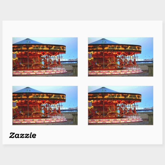 Neon Carousel Aufkleber (Blatt)