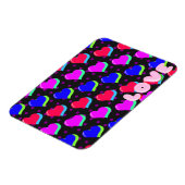 Neon Cartoon Herzmuster Magnet (Linke Seite)