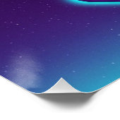 Neon Cassette Art Poster (Ecke)