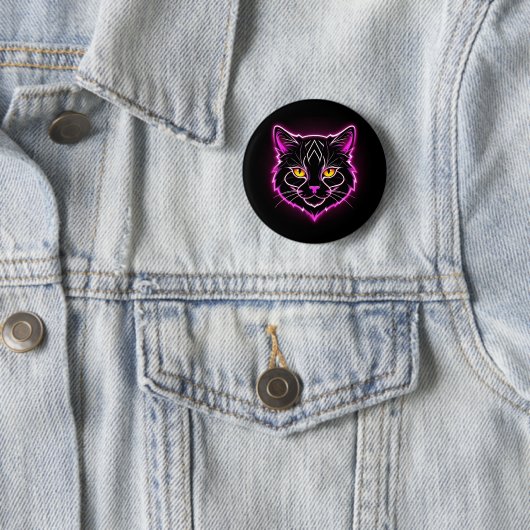 Neon Cat Button (Beispiel)