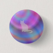 Neon Cat Button (Vorderseite)