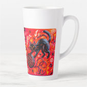 Neon Cat Coffee Milchtasse (Rechts)