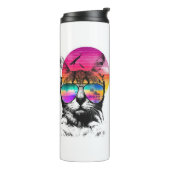 Neon Cat | IMITATE GLITZER Thermosbecher (Nach links gedreht)
