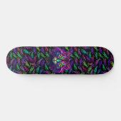 Neon Cat Skateboard (Horizontal)