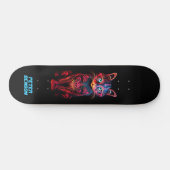 Neon Cat Tribal Tattoo Art Skateboard (Horizontal)