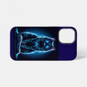 Neon Cat Vivid Background-97948 iPhone Hülle (Rückseite (Horizontal))