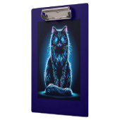 Neon Cat Vivid Background-97948 Klemmbrett (Links)