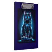 Neon Cat Vivid Background-97948 Klemmbrett (Rechts)