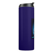 Neon Cat Vivid Background-97948 Thermosbecher (Nach links gedreht)