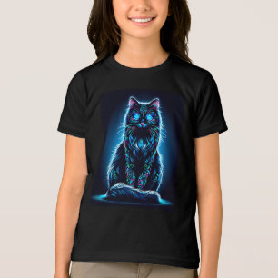 Neon Cat Vivid Background-97948 Tri-Blend Shirt