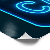 Neon Catfish Poster (Ecke)