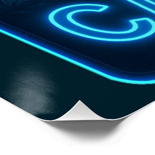 Neon Catfish Poster (Ecke)