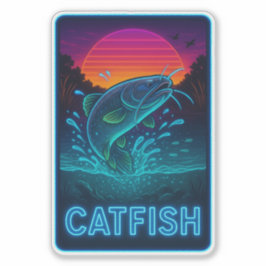 Neon Catfish Sticker