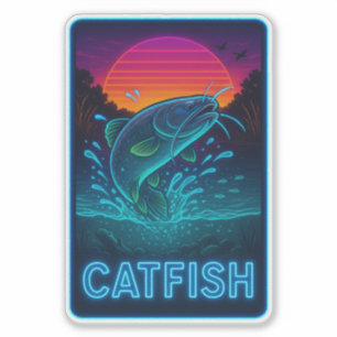 Neon Catfish Sticker