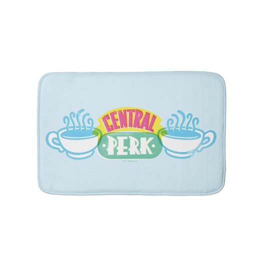 Neon Central Perk Logo Badematte (Vorderseite)