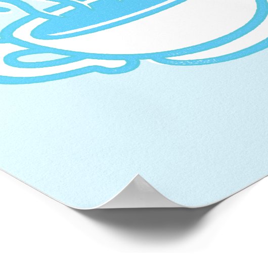 Neon Central Perk Logo Poster (Ecke)