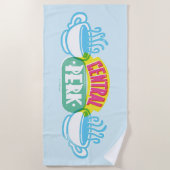 Neon Central Perk Logo Strandtuch (Vorderseite)