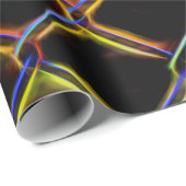 Neon Chain Link Geschenkpapier (Rolleneckpunkt)