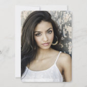 Neon Chalkboard Class of 2014 FOTO Abschluss Einladung (Rückseite)