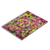 Neon Chaos Abstrakt Paint Spritzer Notebook Notizblock (Linke Seite)