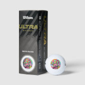Neon Chaos Demon Girl Expression Golfball (Verpackungen)