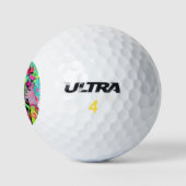 Neon Chaos Demon Girl Expression Golfball (Logo)