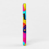 Neon-Chaos-Flüssigkeitsfarben-Explosion Case-Mate iPhone Hülle (Hinten/Rechts)