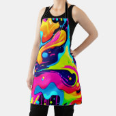 Neon Chaos Liquid Color Explosion Schürze (InSitu)