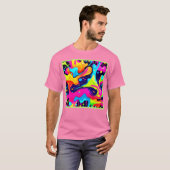 Neon Chaos Liquid Color Explosion T-Shirt (Vorne ganz)