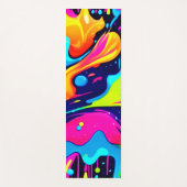 Neon Chaos Liquid Color Explosion Yogamatte (Vorderseite)