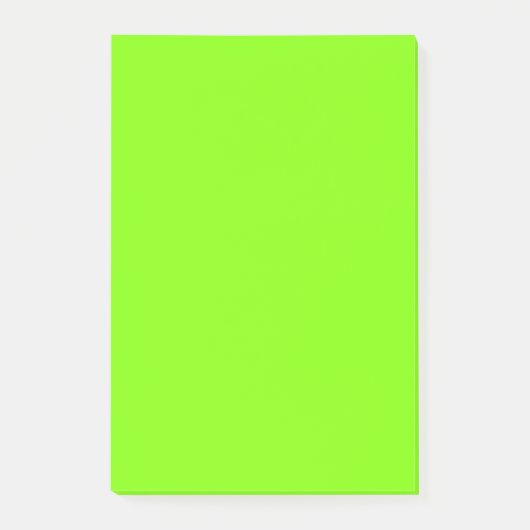 Neon Chartreuse Best Monochrome Post-it Klebezettel (Vorderseite)