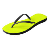 Neon Chartreuse Custom Classic Badesandalen (Schrägansicht)