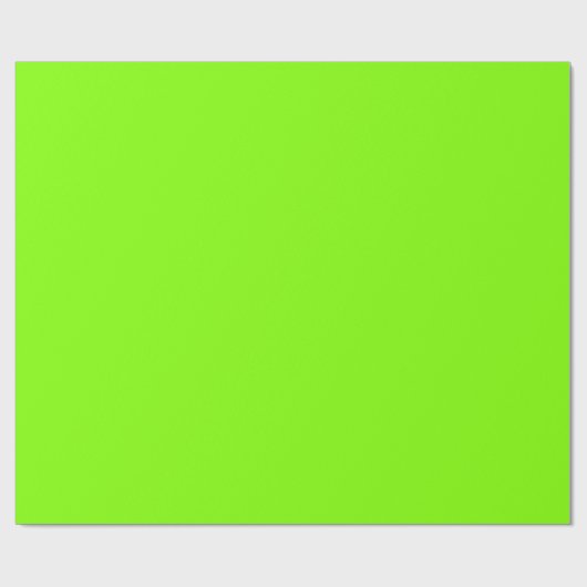 Neon Chartreuse Geschenkpapier (Flach)