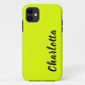 Neon Chartreuse Solid Color | Benutzerdefiniert Case-Mate iPhone Hülle (Rückseite)