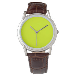 Neon Chartreuse Solid Color | Classic Armbanduhr