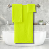 Neon Chartreuse Solid Color | Classic Badhandtuch Set