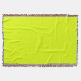 Neon Chartreuse Solid Color | Classic Decke