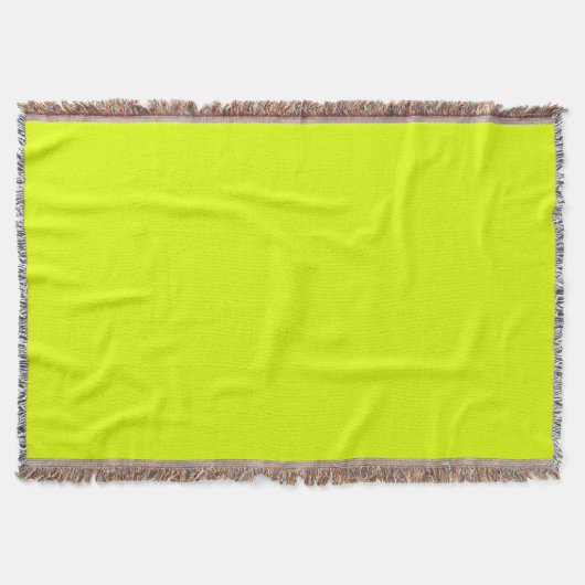 Neon Chartreuse Solid Color | Classic Decke (Vorderseite)