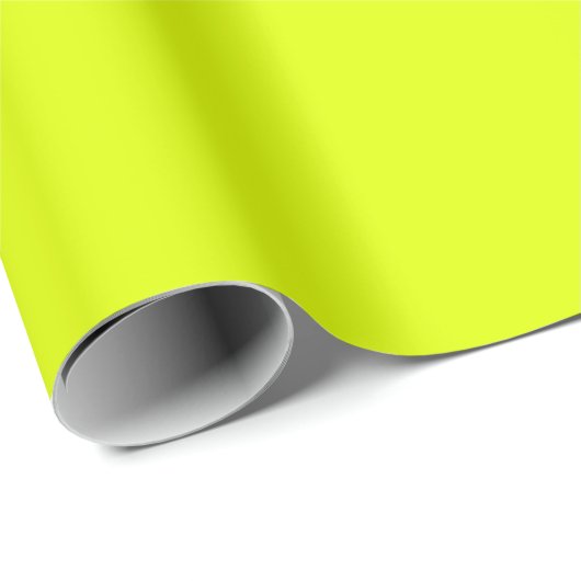 Neon Chartreuse Solid Color | Classic | elegant Geschenkpapier (Rolleneckpunkt)