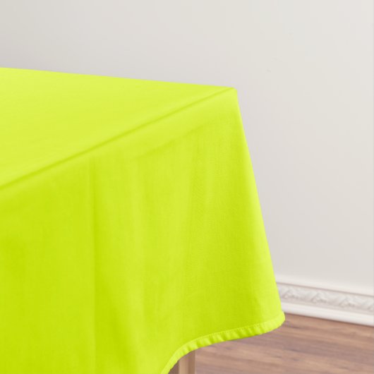 Neon Chartreuse Solid Color | Classic | elegant Tischdecke (Beispiel)
