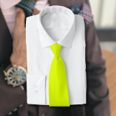 Neon Chartreuse Solid Color | Classic Krawatte