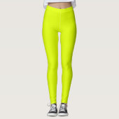 Neon Chartreuse Solid Color | Classic Leggings (Vorderseite)
