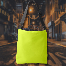 Neon Chartreuse Solid Color | Classic Tragetaschen Mit Langen Trägern