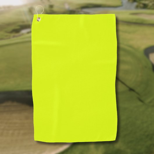 Neon Chartreuse Solid Color | Trendfarbe Golfhandtuch