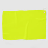Neon Chartreuse Solid Color | Trendfarbe Golfhandtuch (Horizontal)